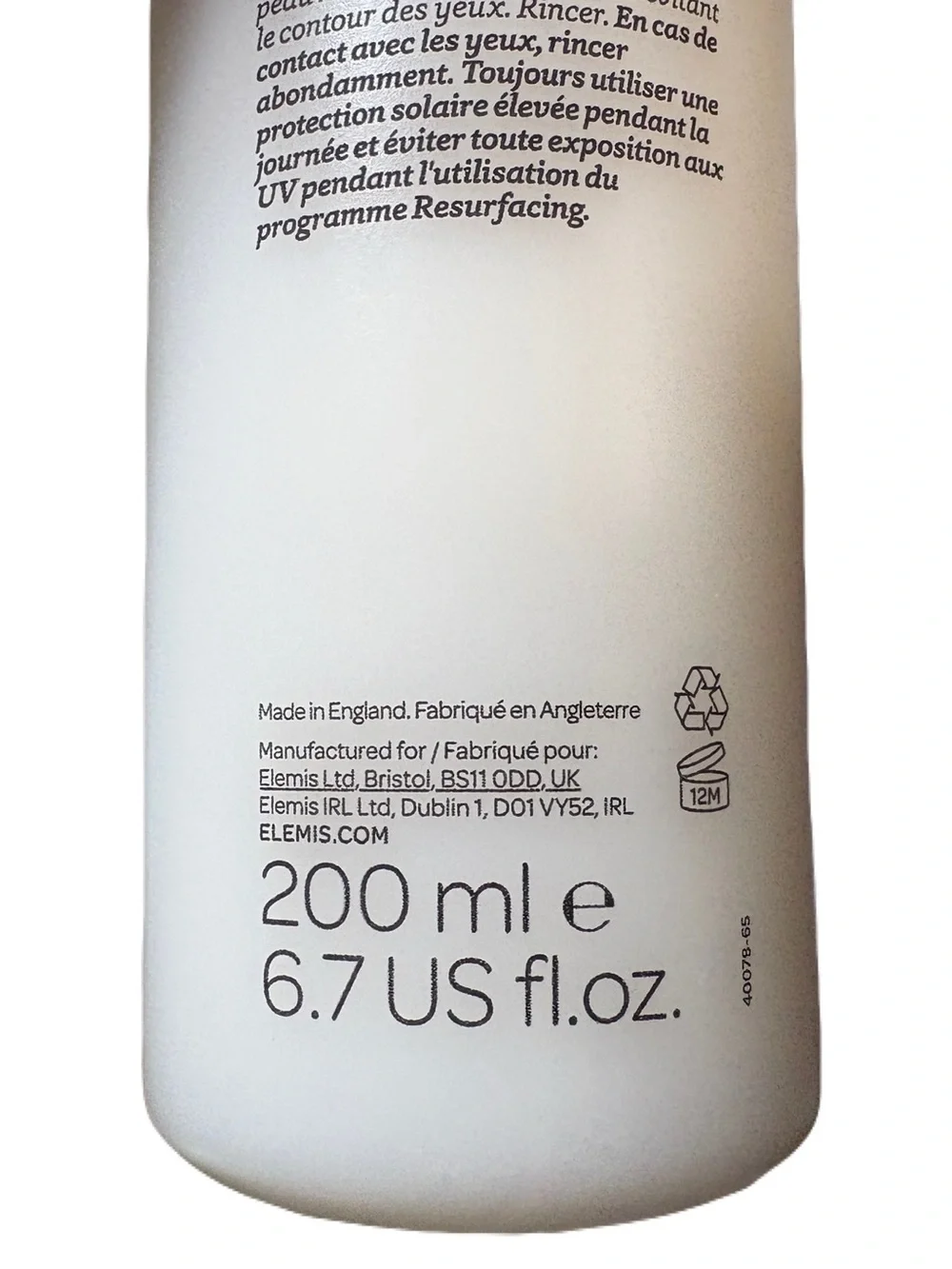 Elemis Dynamic Gentle Resurfacing Enzyme Cleanser Full Size 200 ml NEW